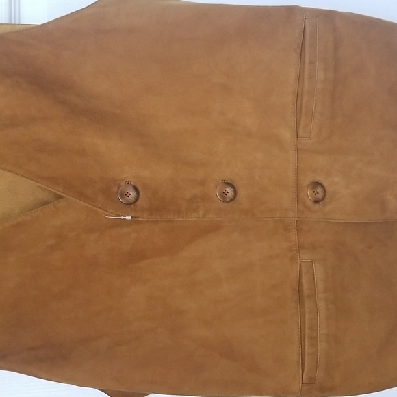 PETER HAHN Rare Genuine Smooth Kidskin Suede Leather Vest - Picture 3 of 10